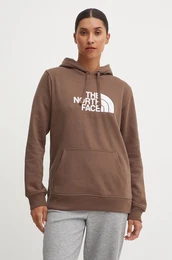 Pulover Drew Peak Pullover Hoodie enski, rjava barva, s kapuco, NF0A89EH1OI1