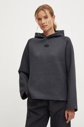 Pulover Relaxed enski, siva barva, s kapuco, NF0A89C0KS71