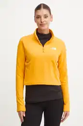 portni pulover 100 Glacier Cropped rumena barva, NF0A855N56P1