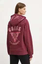 Pulover enski, bordo barva, s kapuco, W4BQ05 KBY51