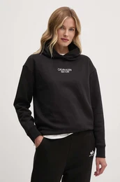 Pulover enski, rna barva, s kapuco, K20K208063