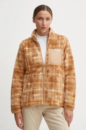 portni pulover West Bend Print rjava barva, 2085851