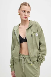Otroki bombaen pulover enski, zelena barva, s kapuco, J1704 8732