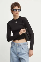 Majica z dolgimi rokavi enska, rna barva, 50518378