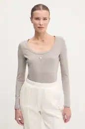 Bodi COLETTE za ene, boja: be, V4YP07 J1314