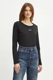 Majica z dolgimi rokavi enska, rna barva, TF4210 J0088