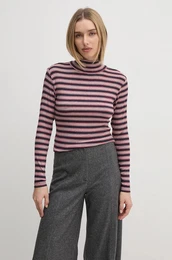 Majica z dolgimi rokavi EFELINA enska, rdea barva, PL505936