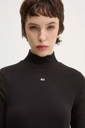 Majica z dolgimi rokavi enska, rna barva, DW0DW19830