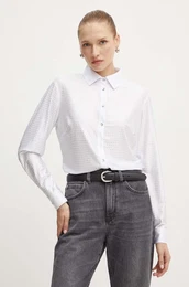 Srajca ELIANA SHINY enska, bela barva, W4YP13 KCC10