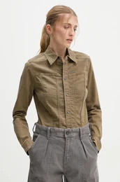 Jeans srajca enska, zelena barva, D25243-D729