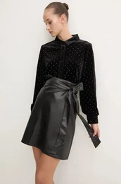 Velur srajca Cristi Shirt rna barva, NFDTO1433