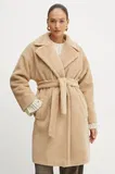 Bež Volneni Plašči iz Flisa za dame image