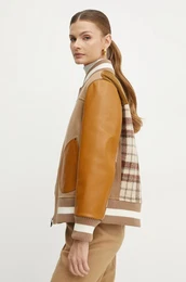 Bomber jakna enska, rjava barva, 2425086016600