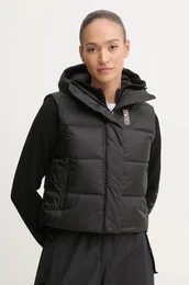 Brezrokavnik s puhom enski, rna barva, 2815.7XB