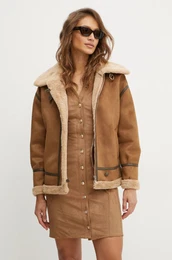 Jakna GROWN za ene, boja: smea, za prijelazno razdoblje, oversize, GROWN