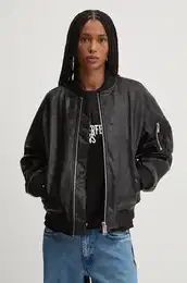 Bomber jakna enska, rna barva, 246J1501