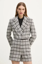 Suknji DoxaBBNanyas short blazer siva barva, BBW4175