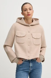 Jakna s primesjo volne be barva, 6758300