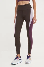 Pajkice za vadbo LUX Colorblock rjava barva, 100205612