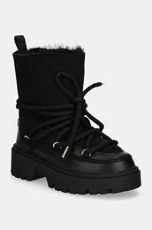 Sneke REAL SHEARLING LACE-UP SNOWBOOT rna barva, FW0FW08085