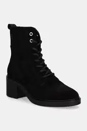 Glenarji iz semia SUEDE MID HEEL LACEUP LOGOTAPE enski, rna barva, FW0FW08090