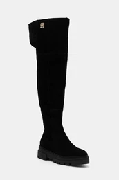 Elegantni kornji iz semia SUEDE OVER-THE-KNEE BOOT enski, rna barva, FW0FW08159