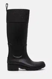 Gumijasti kornji RUBBER LONG BOOT MONOGRAM enski, rna barva, FW0FW08161