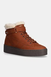 Glenarji iz semia FAUX FUR NUBUCK LOW LACE-UP