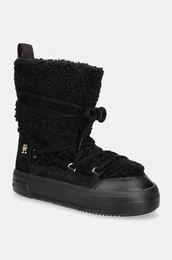 Sneke LACE-UP FAUX SHEARLING SNOWBOOT rna barva, FW0FW08252
