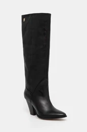 Elegantni kornji HIGH COWBOY HEEL BOOT LEATHER
