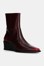 Usnjeni glenarji AINO enski, bordo barva, 5829-018-47