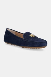 Mokasini iz semia Lauren Ralph Lauren Barnsbury enski, mornarsko modra barva, 802821629025
