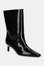 Kone glenjae HEEL MID BOOT 50 LTH za ene, boja: crna, s tankom potpeticom, HW0HW02151