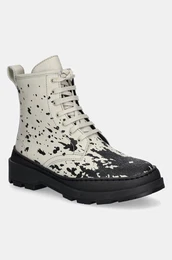Kone izme Brutus Trek za ene, boja: bijela, ravni potplat, K400671-008