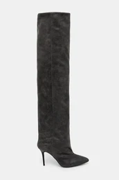 Usnjeni elegantni kornji Loly Used enski, siva barva, WP36LOLYUSED