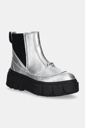 Usnjeni chelsea CARIBOU X BOOT CHELSEA W enski, srebrna barva, 2048441034