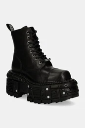 Usnjeni nizki kornji CRUST NEGRO IMPERFECT TANK NEGRO TORNILLOS