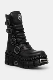 Usnjeni glenarji ITALI NEGRO NOMADA + TOWER CASCO + ACERO PICOS enski, rna barva, M-WALL373-S10