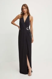 Obleka Lauren Ralph Lauren rna barva, 253940170