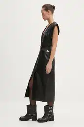 Usnjena obleka rna barva, WM33PENELOPPE