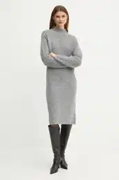 Volnena obleka siva barva, 50525127