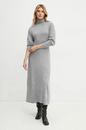 Volnena obleka MAX&Co. siva barva, 2426326014200