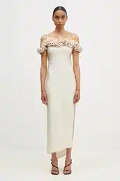 Obleka Ruffle Dress be barva, COPR113545