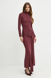 Obleka ALIX bordo barva, 59467DB