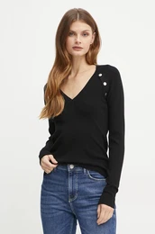 Pulover enski, rna barva, WF4011 MS99E