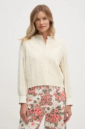 Volnen telovnik be barva, 1244D4023