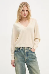 Volnen pulover enski, be barva, RAX18AH24