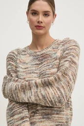 Pulover s primesjo volne HINDY enski, be barva, PL702187