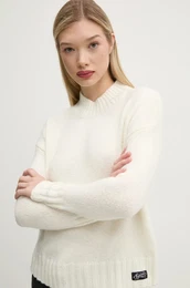 Pulover s primesjo volne enski, be barva, W6110551A-D2Y