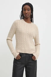 Pulover enski, be barva, W6110565A-C2X